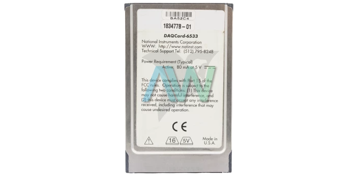 DAQCard-6533 National Instruments Digital I/O Device| Apex Waves | Image
