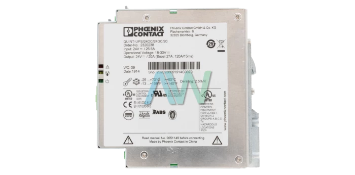 Phoenix Contact - QUINT Power Series - QUINT-UPS - Wiring